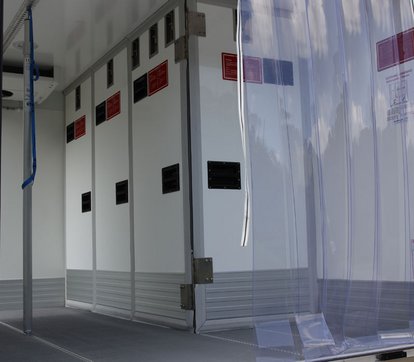 novotruck multitemperaturfahrzeug mit stellbarer Elementtrennwand Service Bund