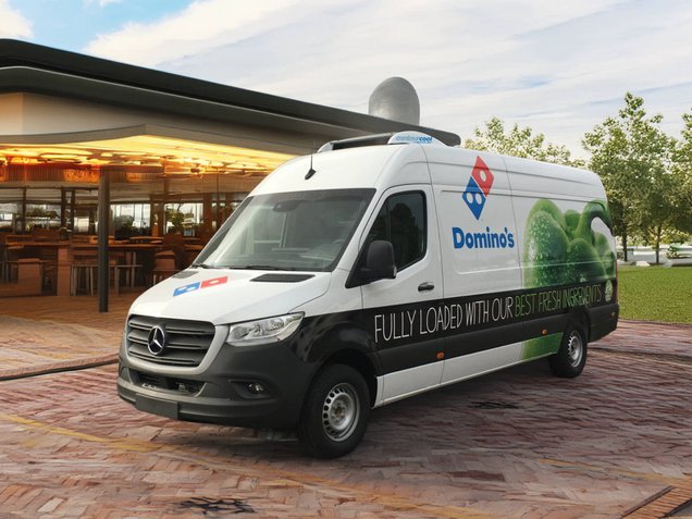 Mercedes-Benz eSprinter Kühlfahrzeug mit contourcool für energieeffiziente Kühltransporte
