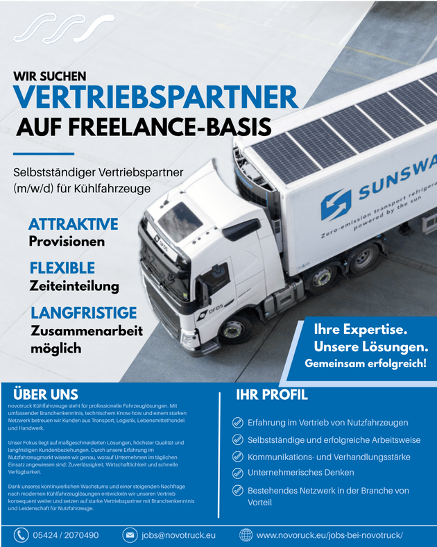 novotruck anzeige Vertriebspartner