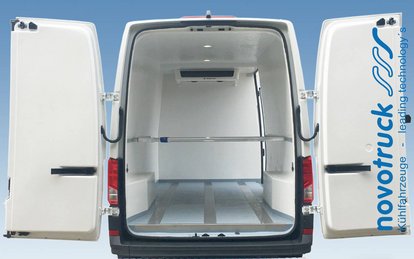 Palettenbahnen im Kühltransporter 